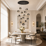 Floral Glory Modern Multi-Tier Cluster Chandelier