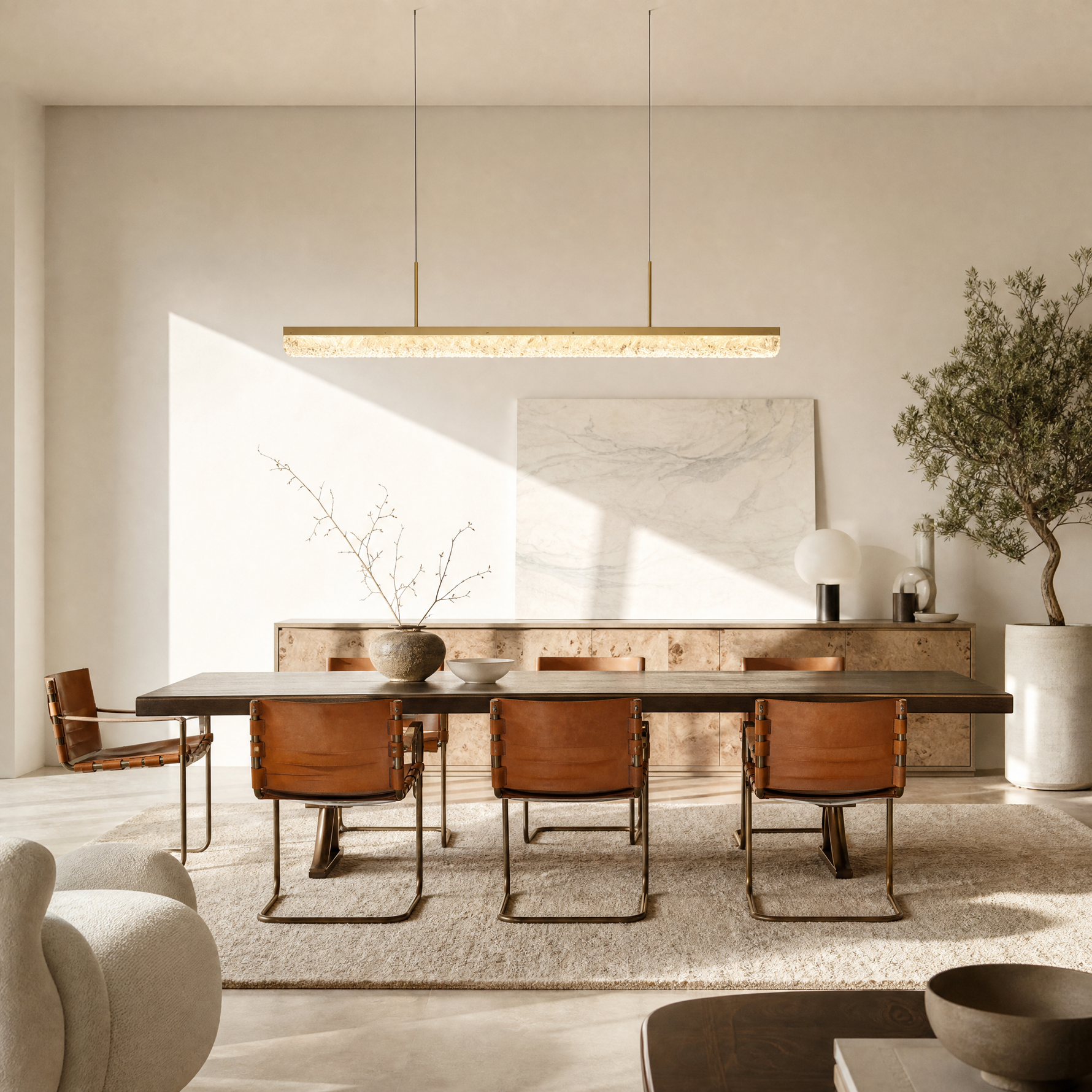 Flourish Modern Linear Dining Pendant Light