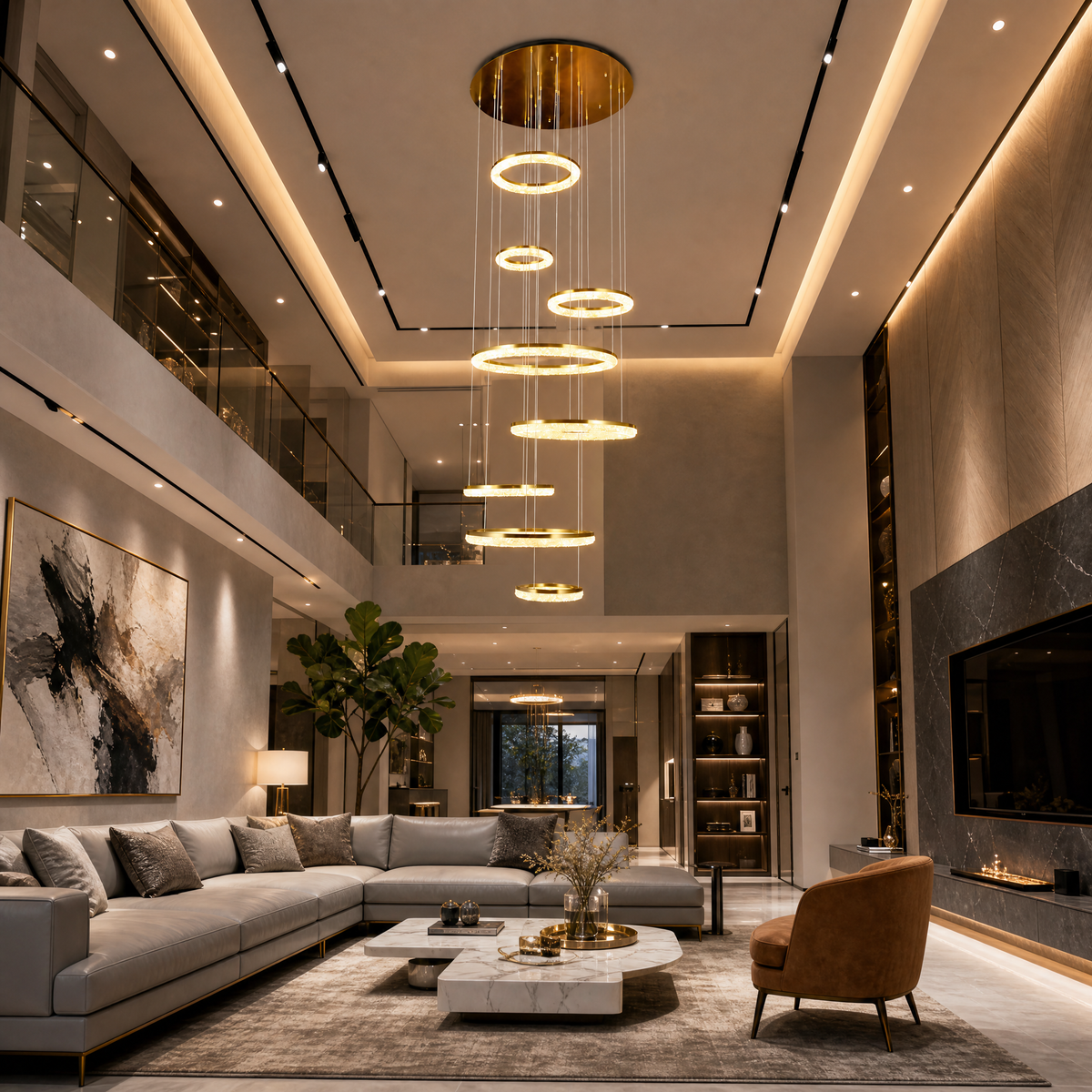 Flourish Modern Multi-Tier Cluster Chandelier
