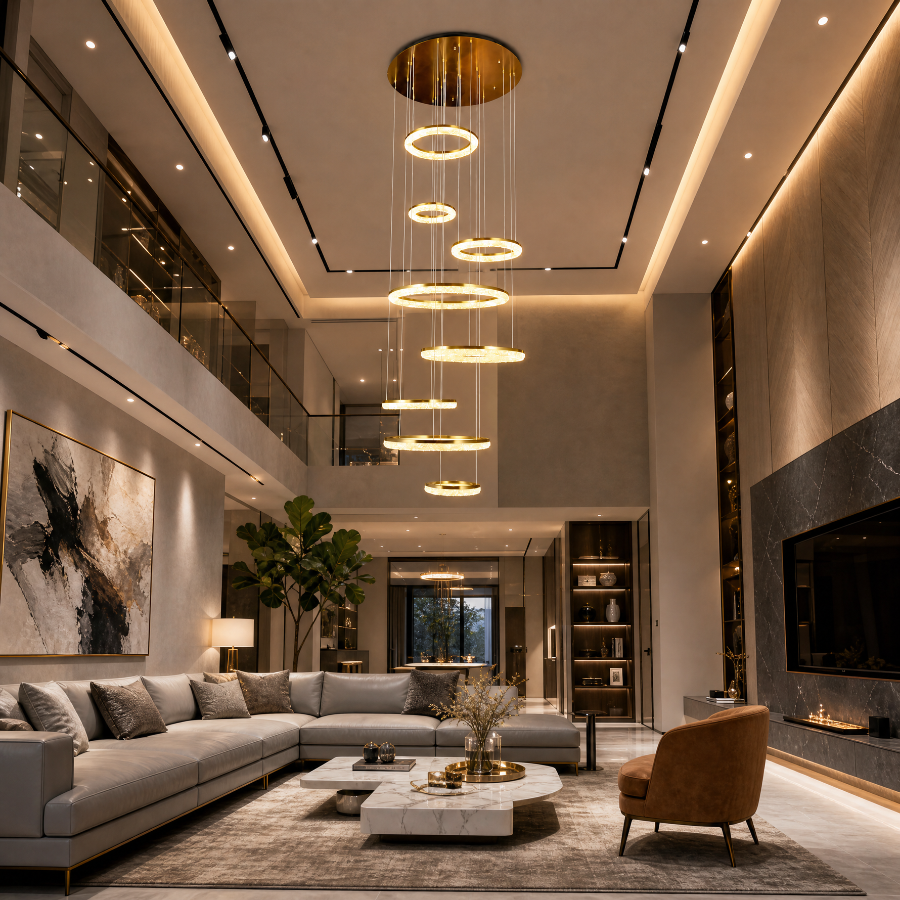 Flourish Modern Multi-Tier Cluster Chandelier