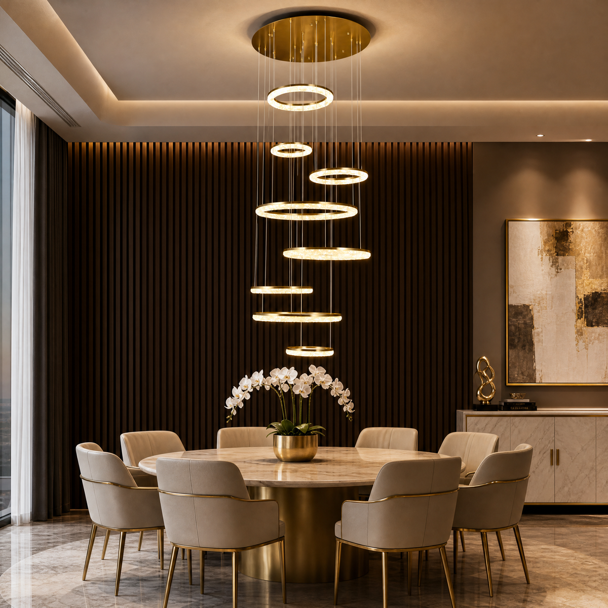Flourish Modern Multi-Tier Cluster Chandelier