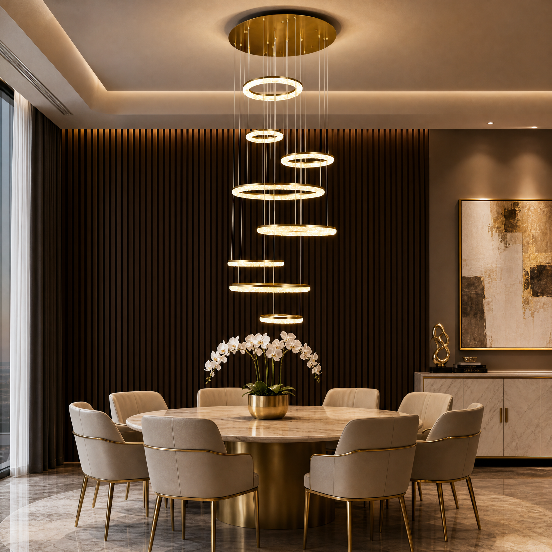 Flourish Modern Multi-Tier Cluster Chandelier