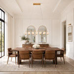 Flowers Modern Linear Chandelier 62" L
