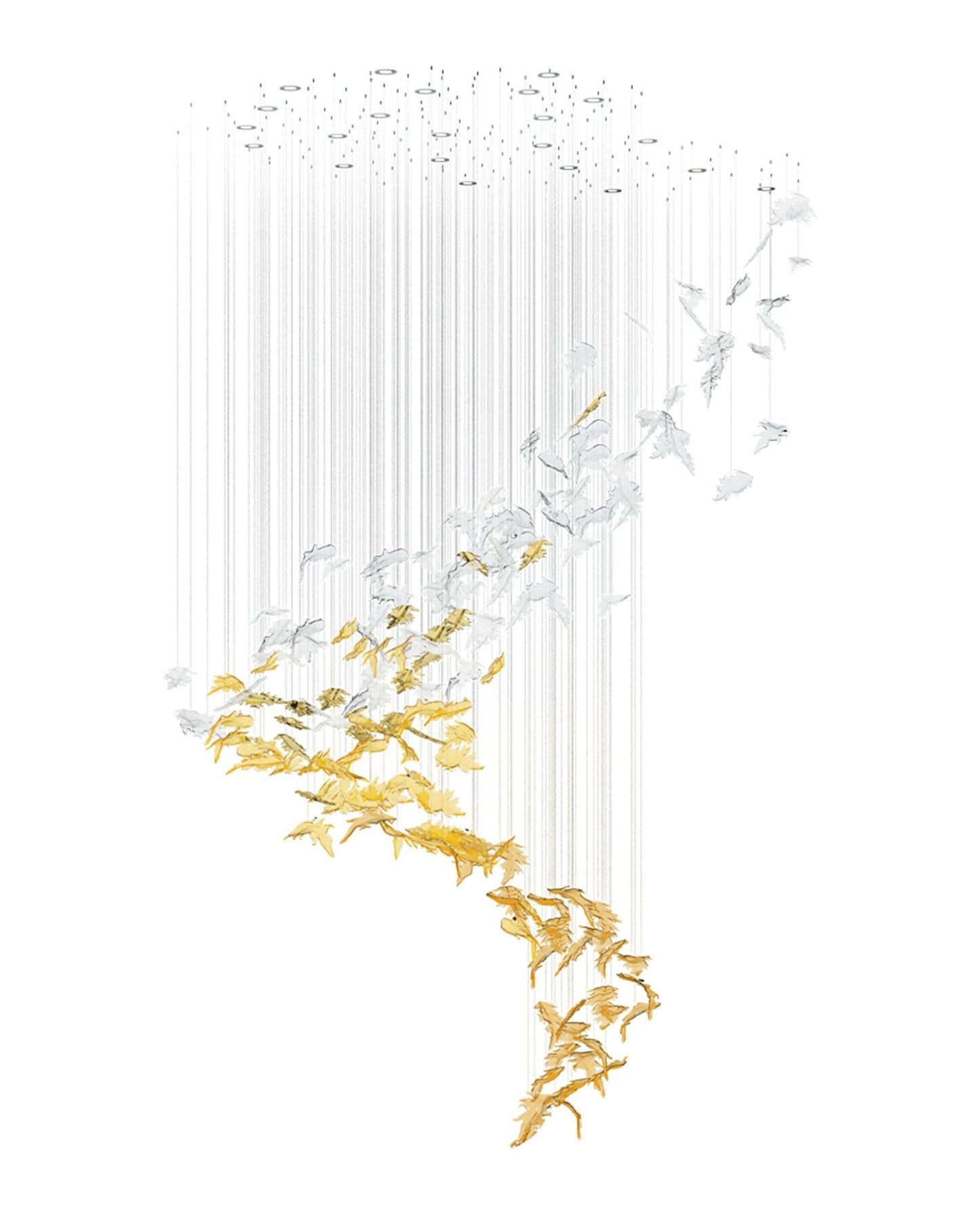 Flying Leaves Chandelier - YIOSI