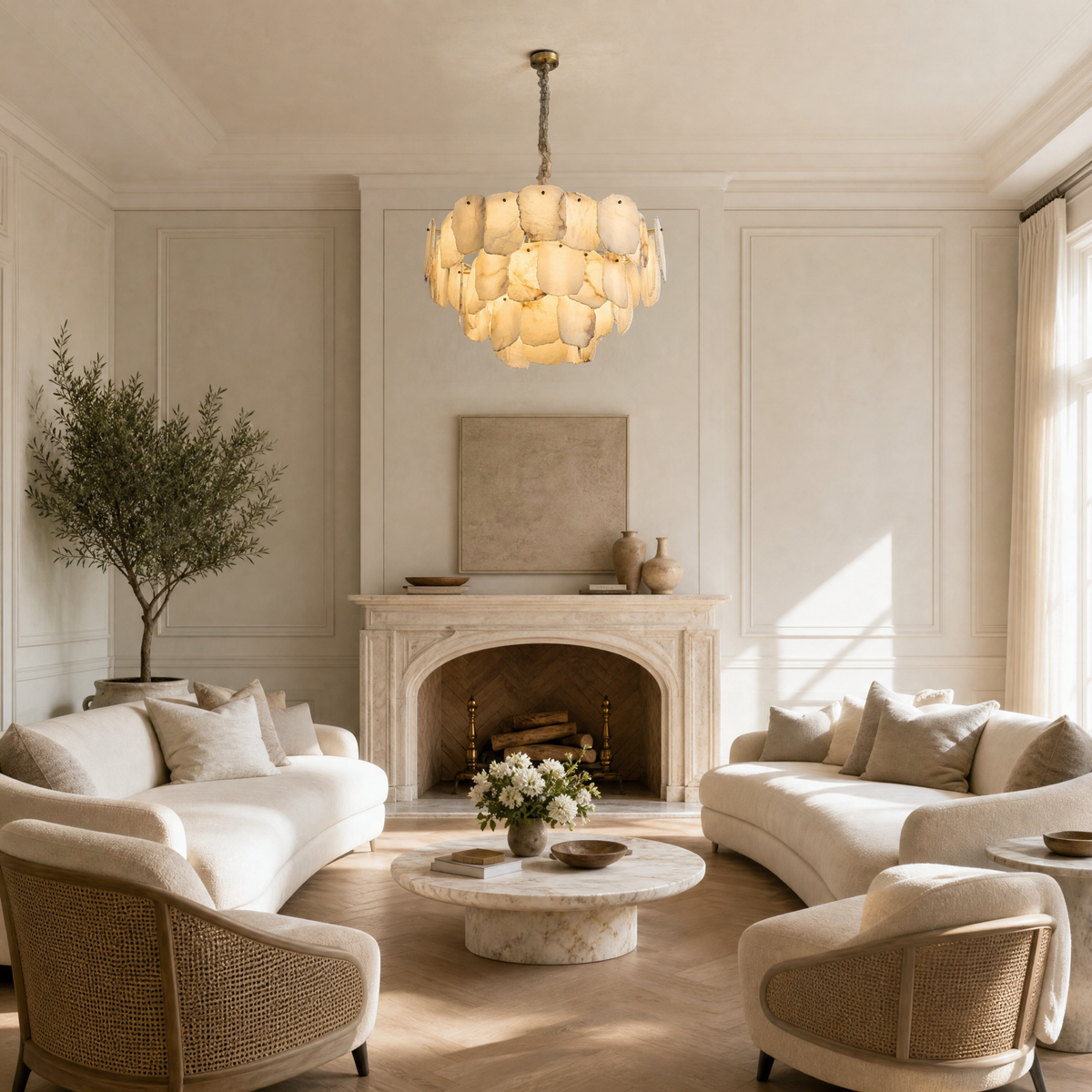 Foglia Leaf Tier Chandelier