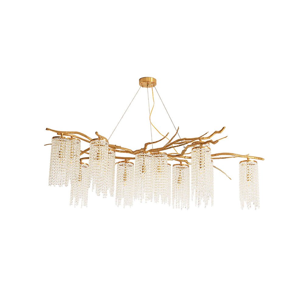 Forest Dawn Brass Chandelier - YIOSI