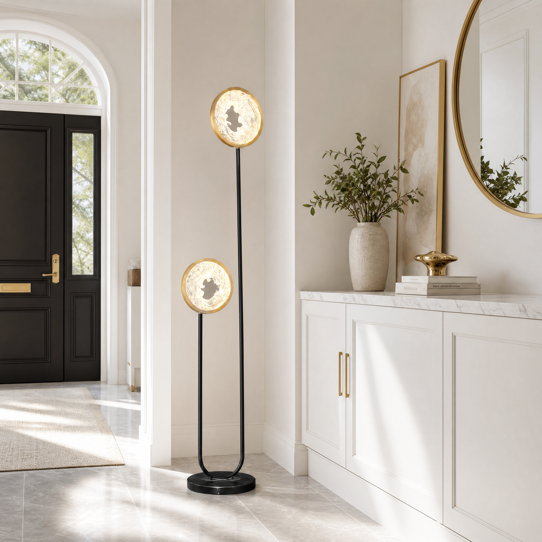 Fortune Cascade Modern Sculptural Floor Lamp