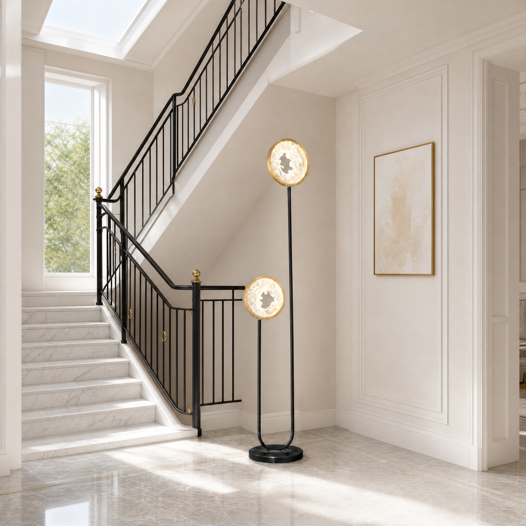 Fortune Cascade Modern Sculptural Floor Lamp