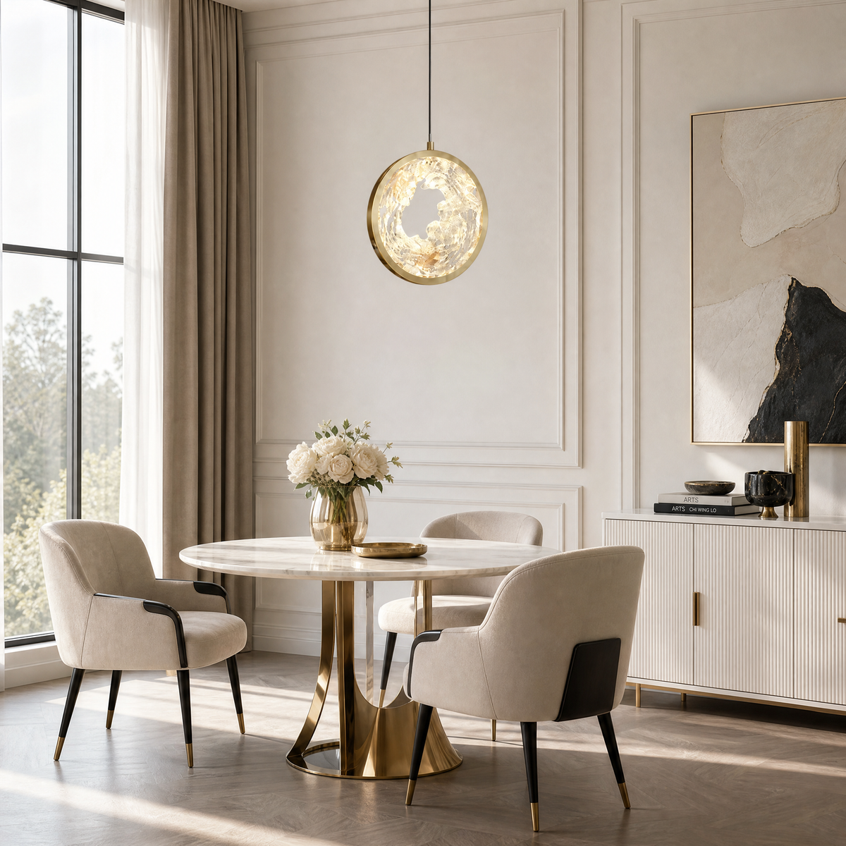 Fortune Cascade Modern Sculptural Pendant Light