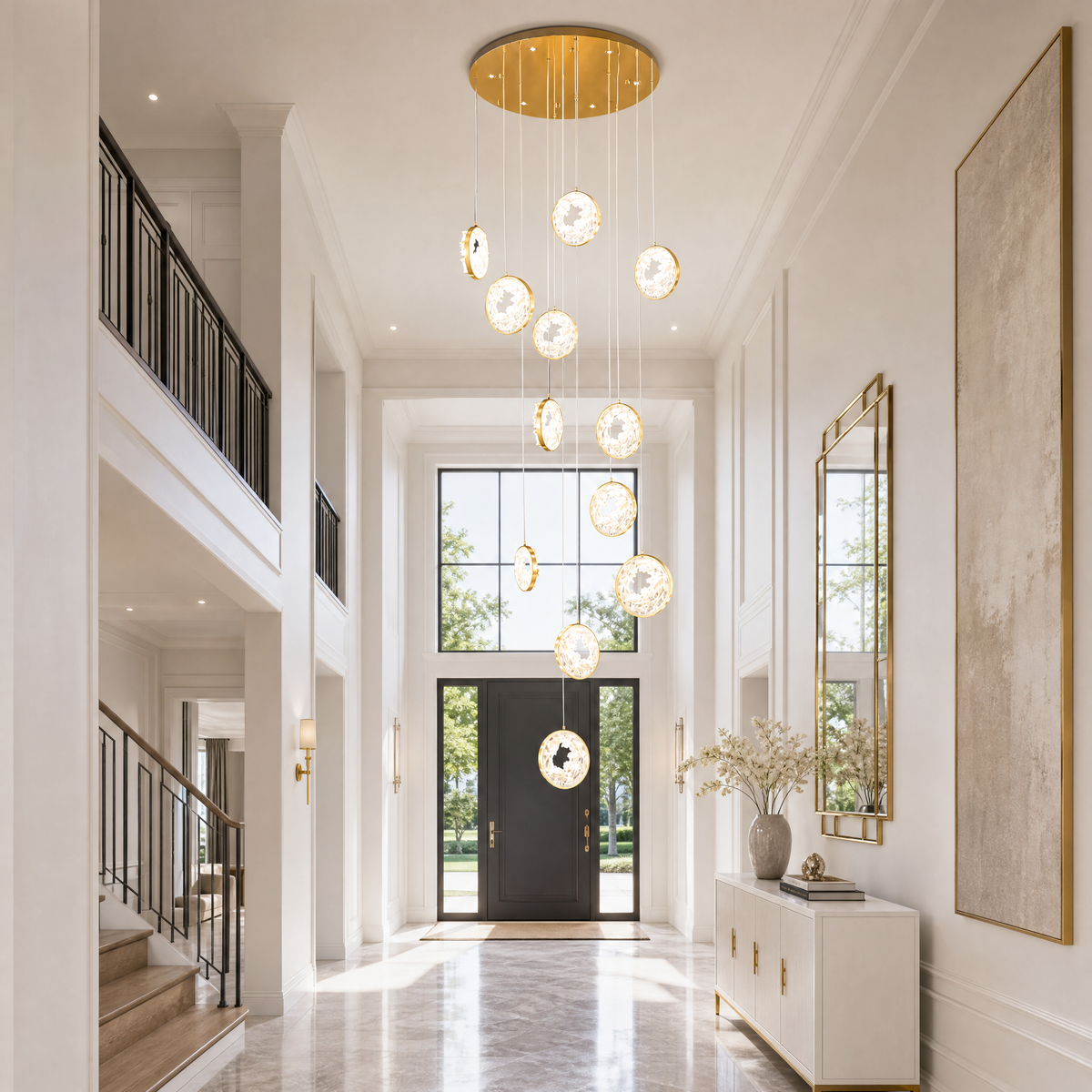 Fortune Cascade Modern Sculptural Pendant Light