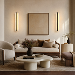 Framed Slab Open Frame Alabaster Vertical Wall Sconce