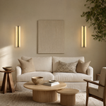 Framed Slab Open Frame Alabaster Vertical Wall Sconce