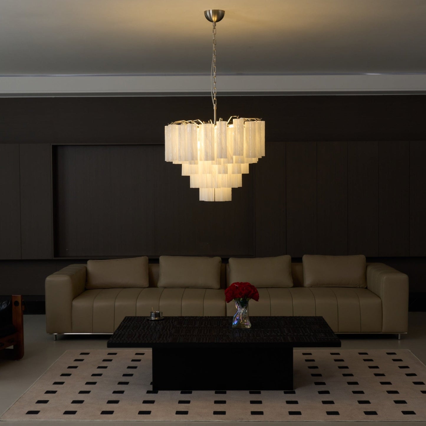 Frosted Murano Cascade Chandelier - YIOSI