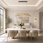 Frozen Crystal Modern Linear Dining Pendant Light