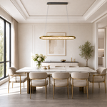 Frozen Crystal Modern Linear Dining Pendant Light