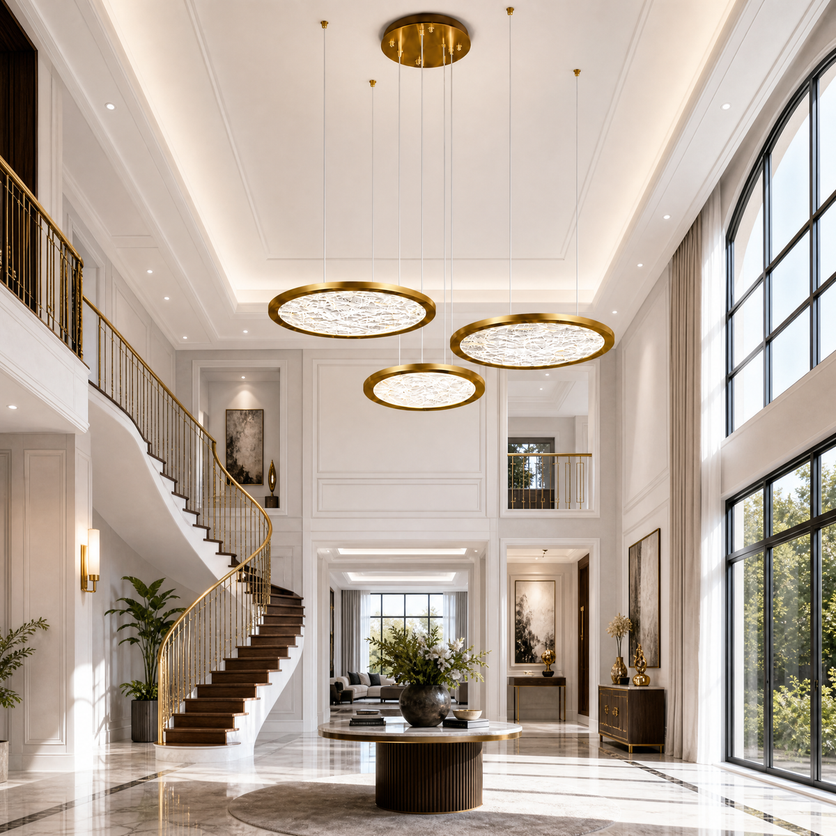 Frozen Crystal Modern Multi-Tier Cluster Chandelier
