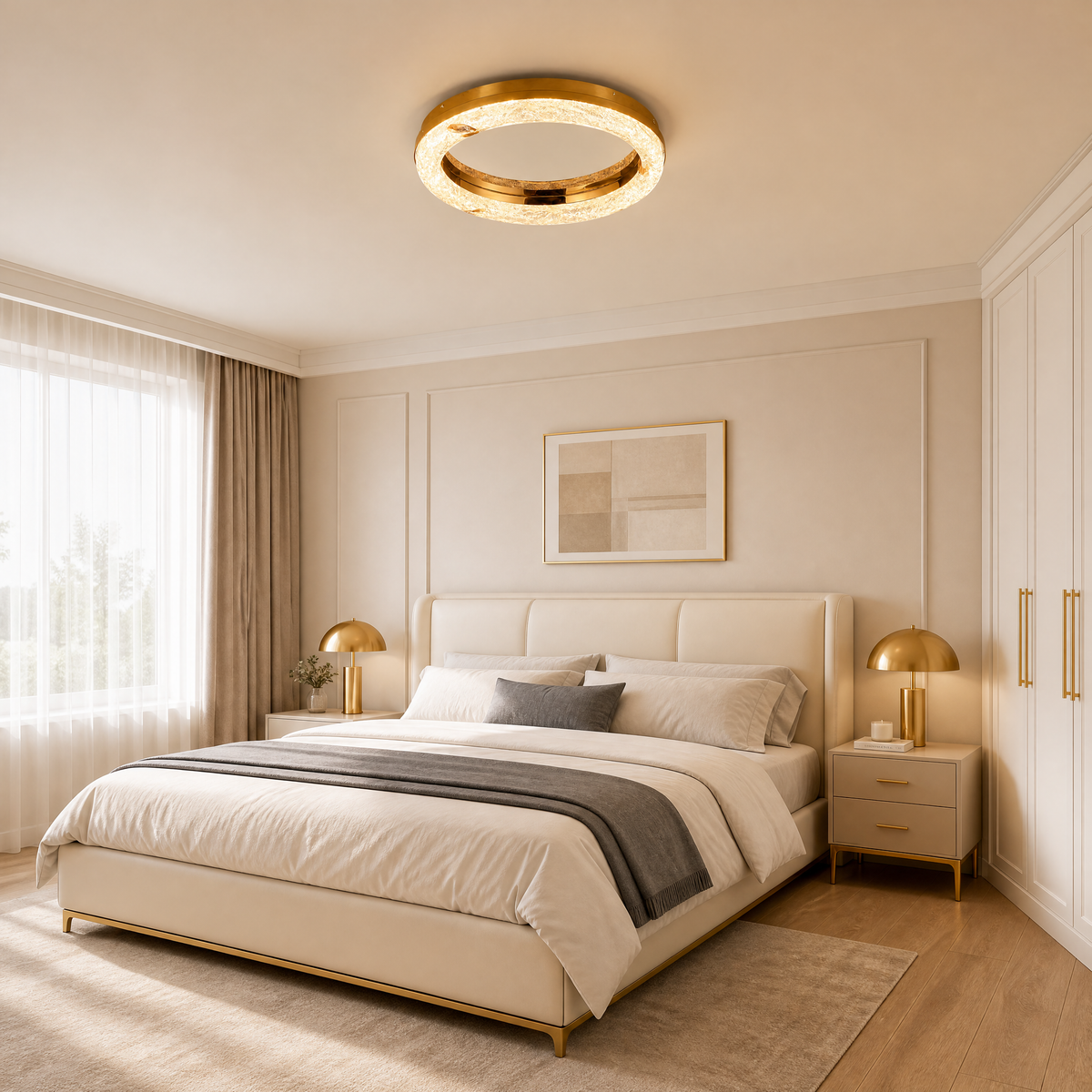 Galaxy Dream Modern Crystal Flush Mount Ceiling Light