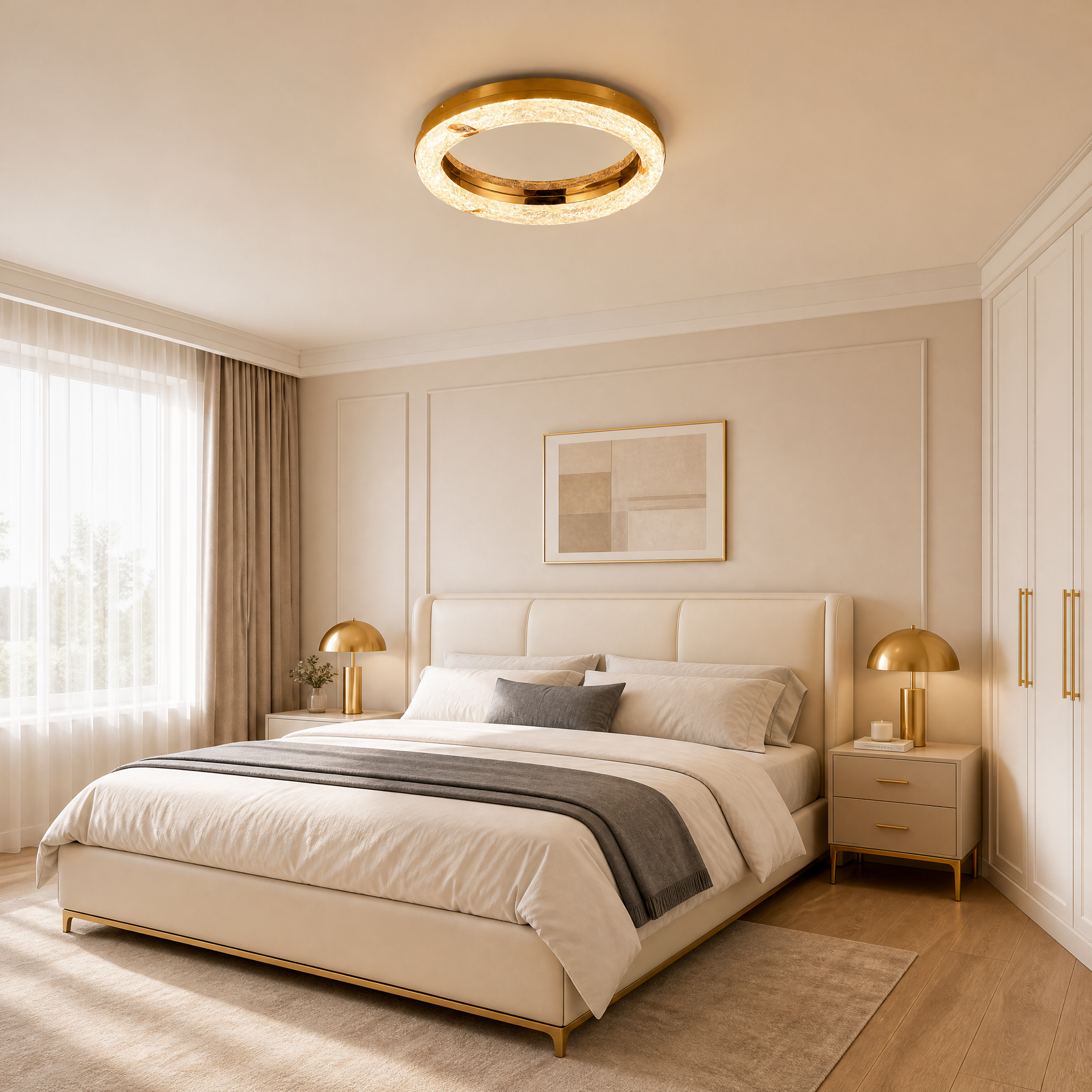 Galaxy Dream Modern Crystal Flush Mount Ceiling Light