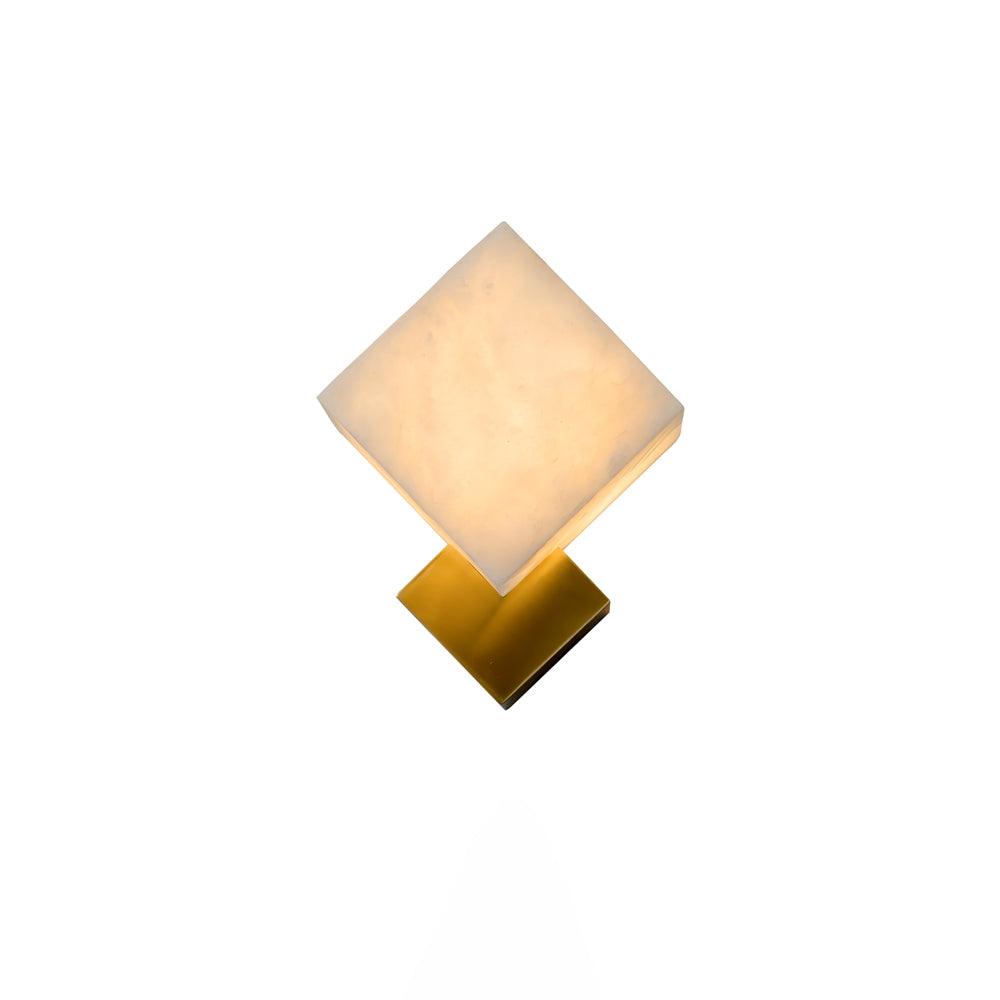 Art Deco Brass & White Alabaster Wall Sconce – Gatsby Glam