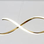 Gentle Waves Modern Pendant Light with Adjustable Finish