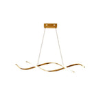 Gentle Waves Modern Pendant Light with Adjustable Finish