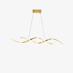 Gentle Waves Modern Pendant Light with Adjustable Finish