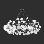 Gingko Chandelier O Luxury Ceramic Leaf Ceiling Light