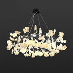 Gingko Chandelier O Luxury Ceramic Leaf Ceiling Light