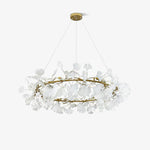 Gingko Chandelier O Luxury Ceramic Leaf Ceiling Light