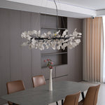 Gingko Chandelier O Luxury Ceramic Leaf Ceiling Light