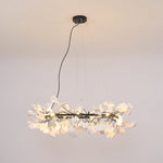 Gingko Chandelier O Luxury Ceramic Leaf Ceiling Light