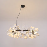 Gingko Chandelier O Luxury Ceramic Leaf Ceiling Light