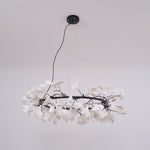 Gingko Chandelier O Luxury Ceramic Leaf Ceiling Light