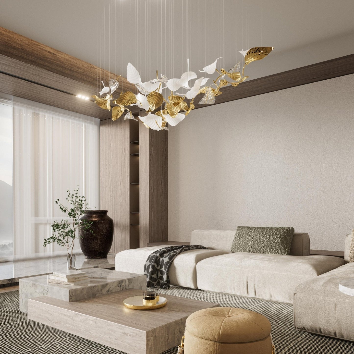 Linden Leaves Chandelier - YIOSI