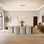 Glacier Glass Linear Chandelier 45"