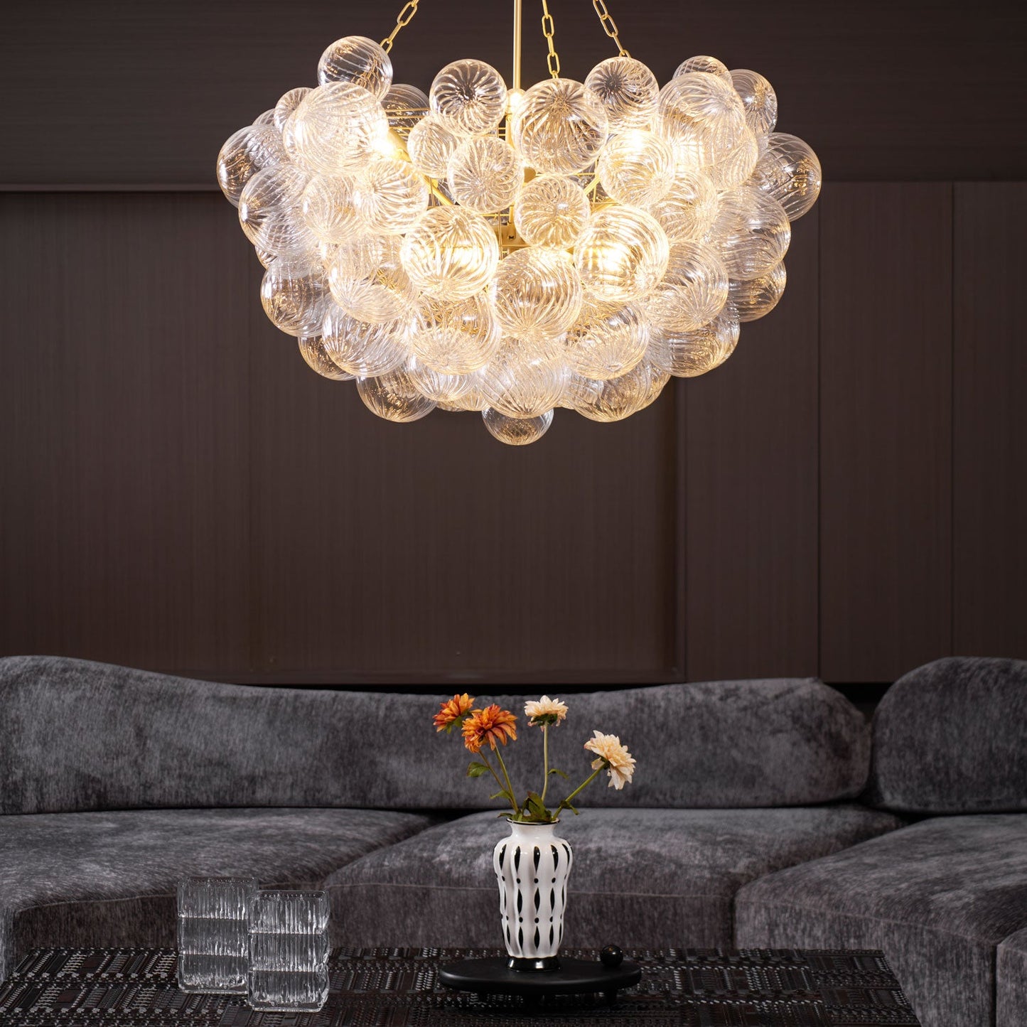 Glass Ball Bubbles Chandelier - YIOSI
