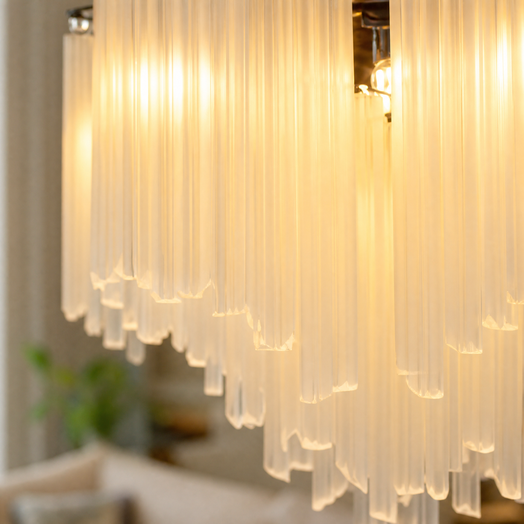 Glass Rod Chandelier