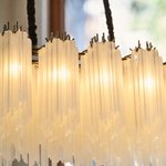 Glass Rod Linear Chandelier