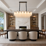 Glass Rod Linear Chandelier