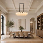 Glass Rod Linear Chandelier
