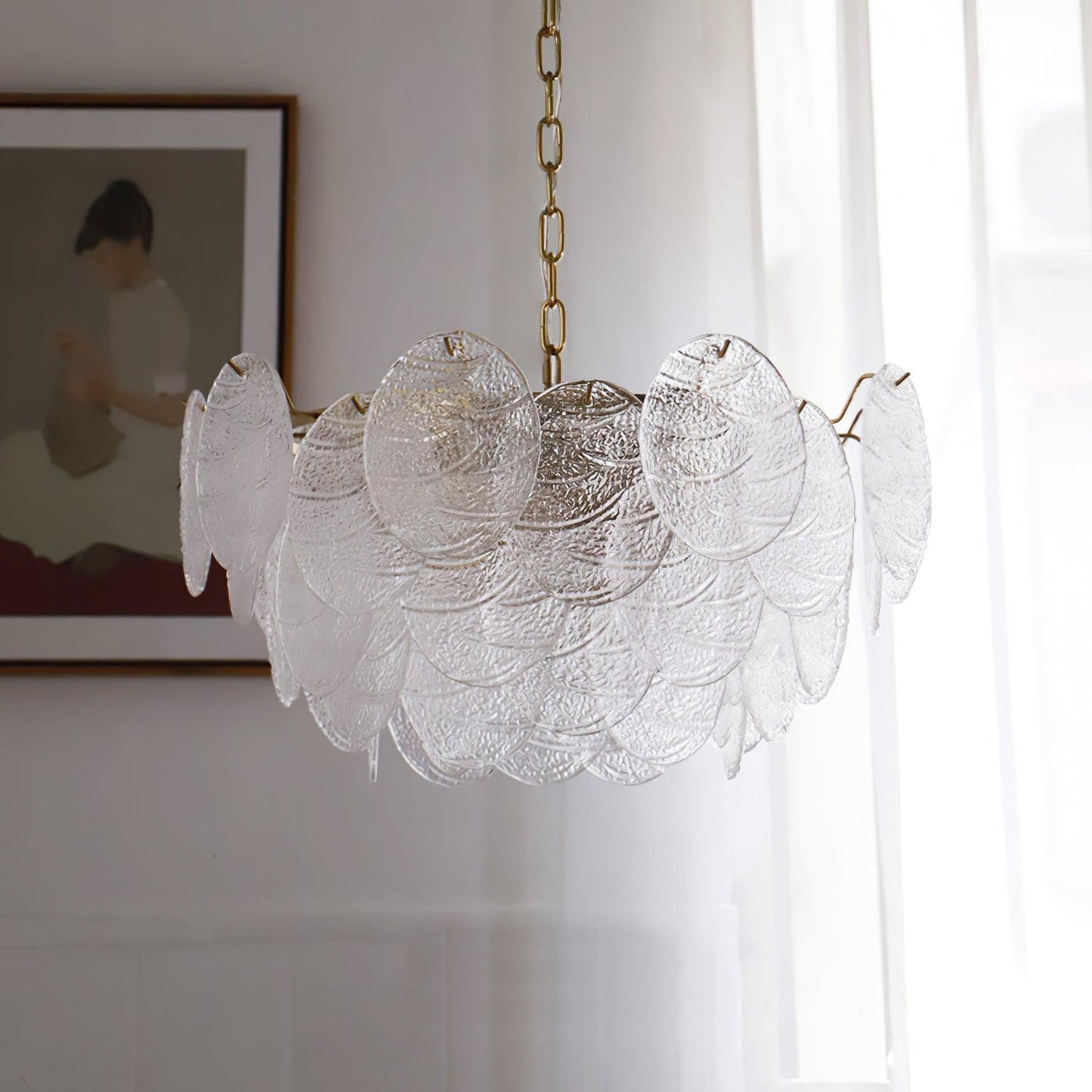 Glass Disc Chandelier - YIOSI