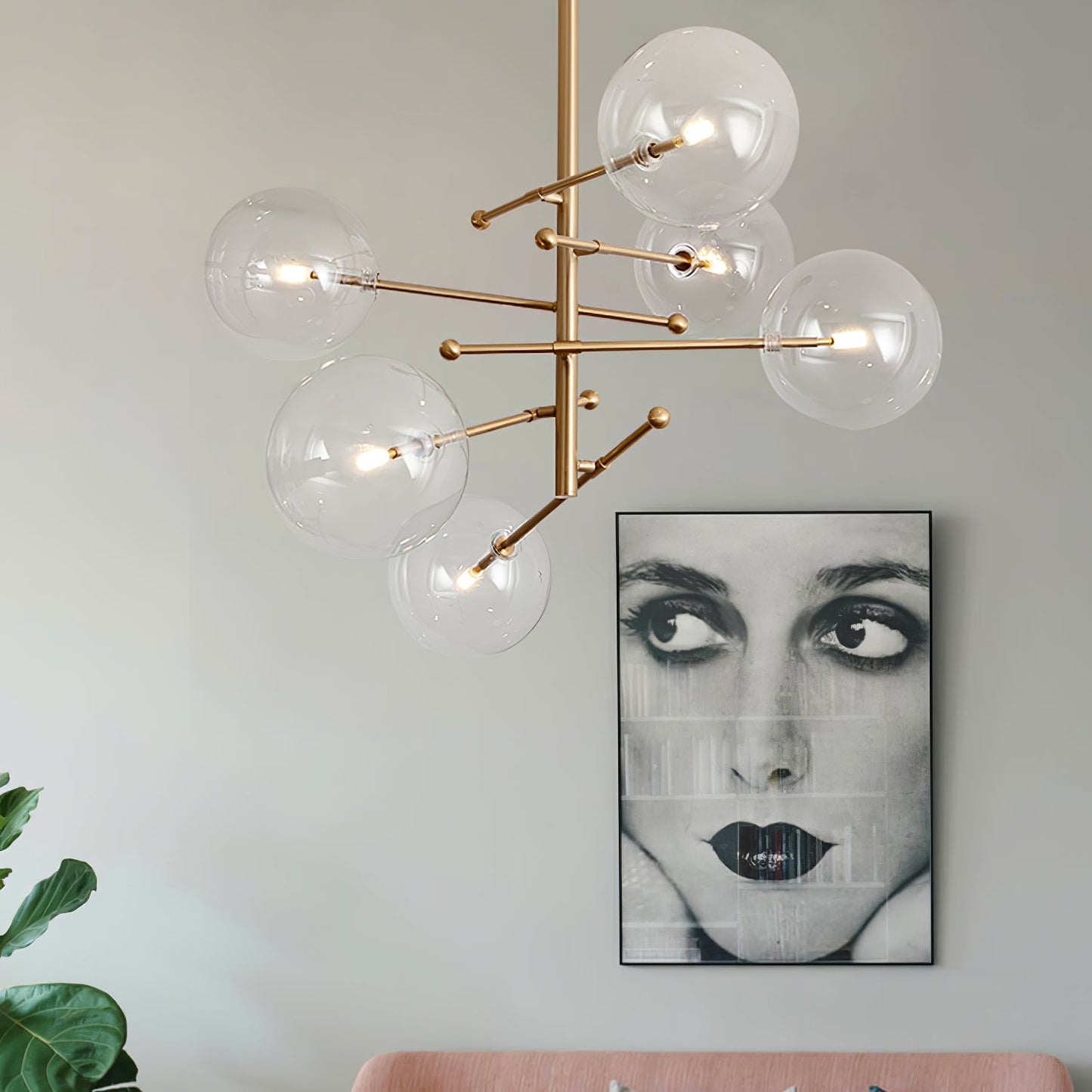 Glass Globe Mobile Chandelier - YIOSI