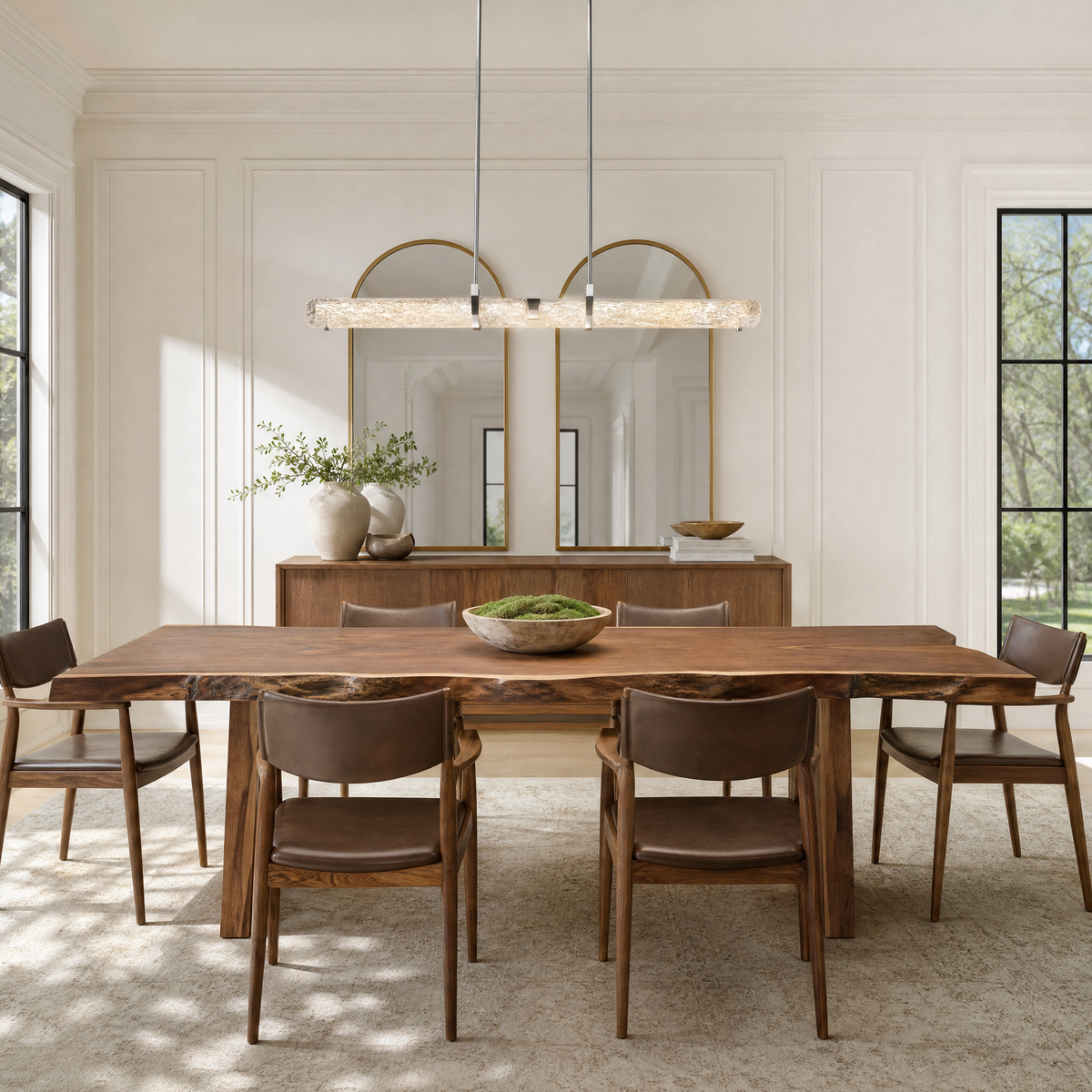 Glitter Modern Dining Room Chandelier Linear