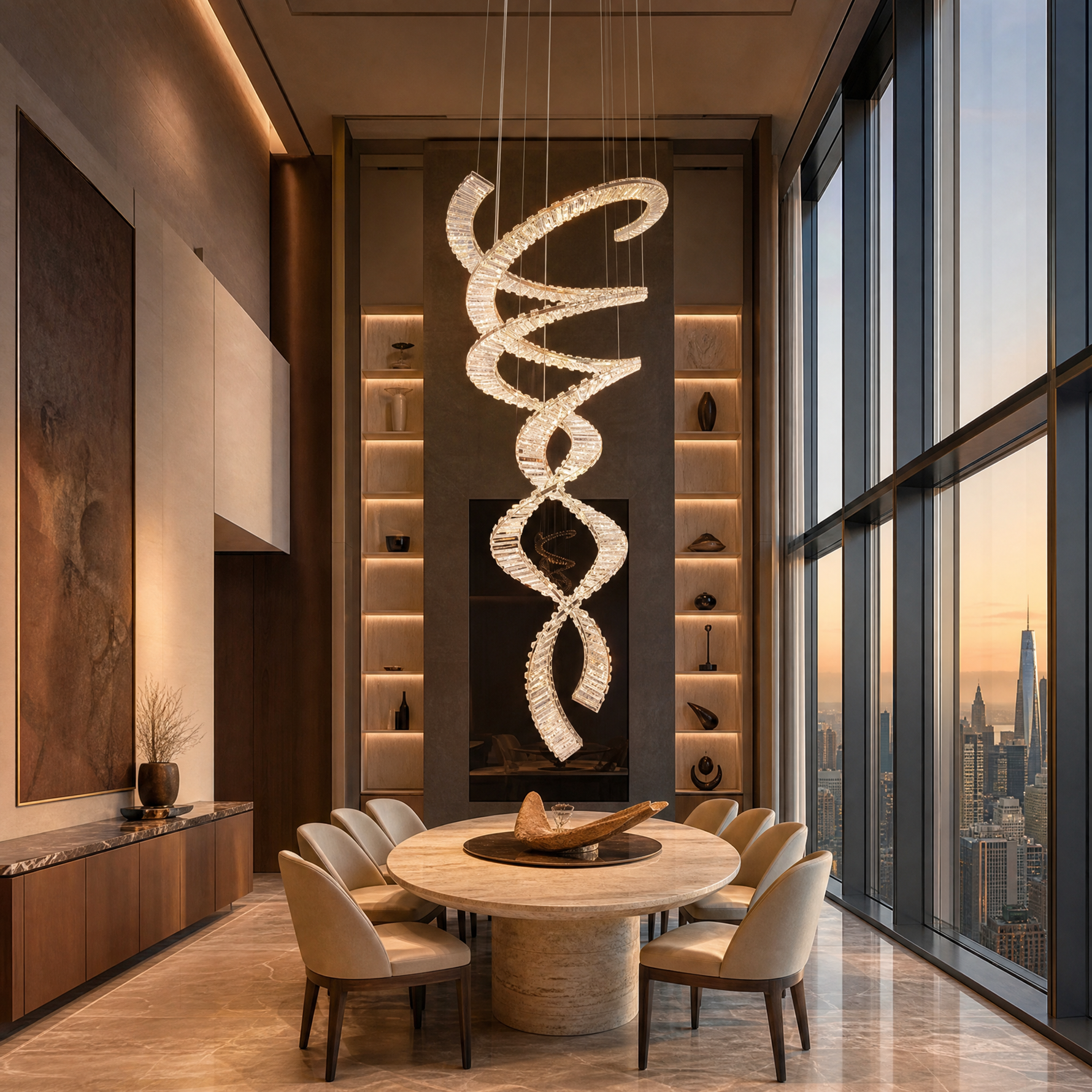 Globo Crystal Chandelier