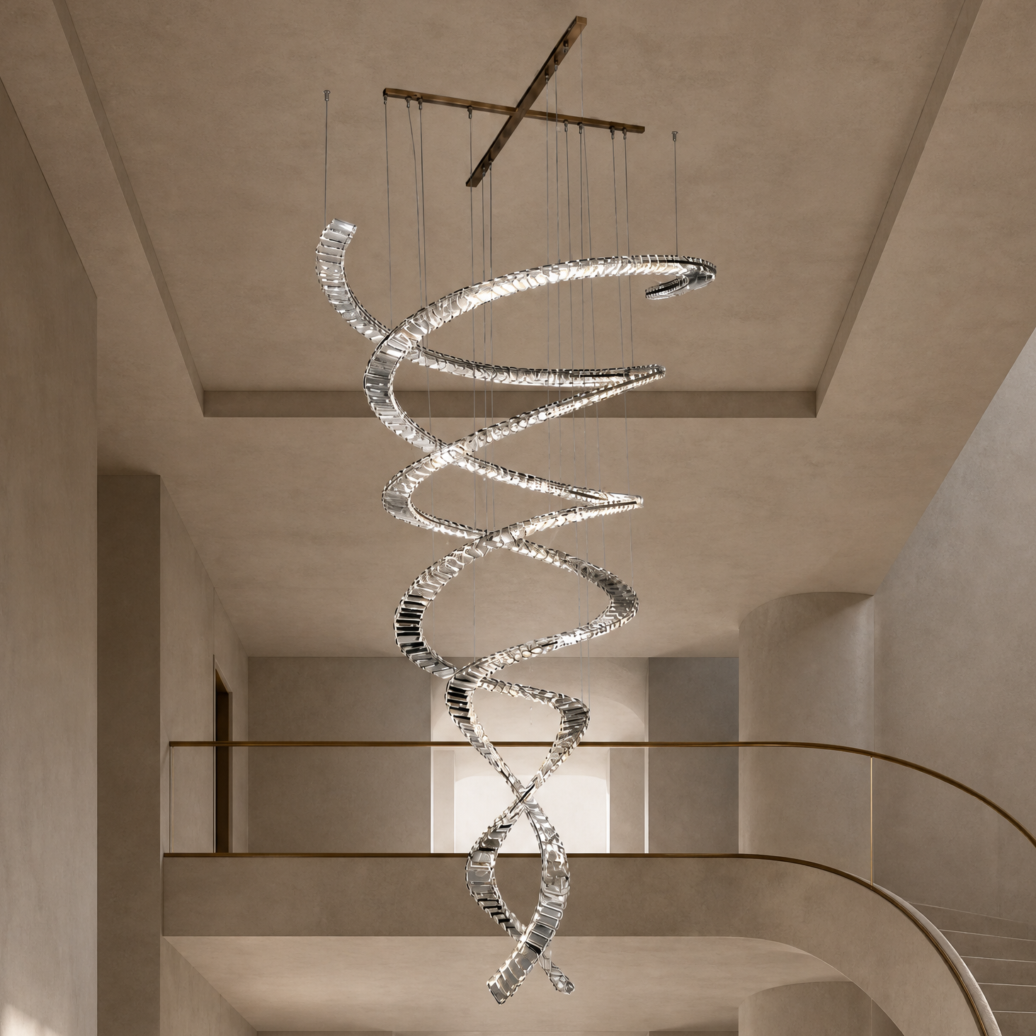 Globo Crystal Halo Chandelier