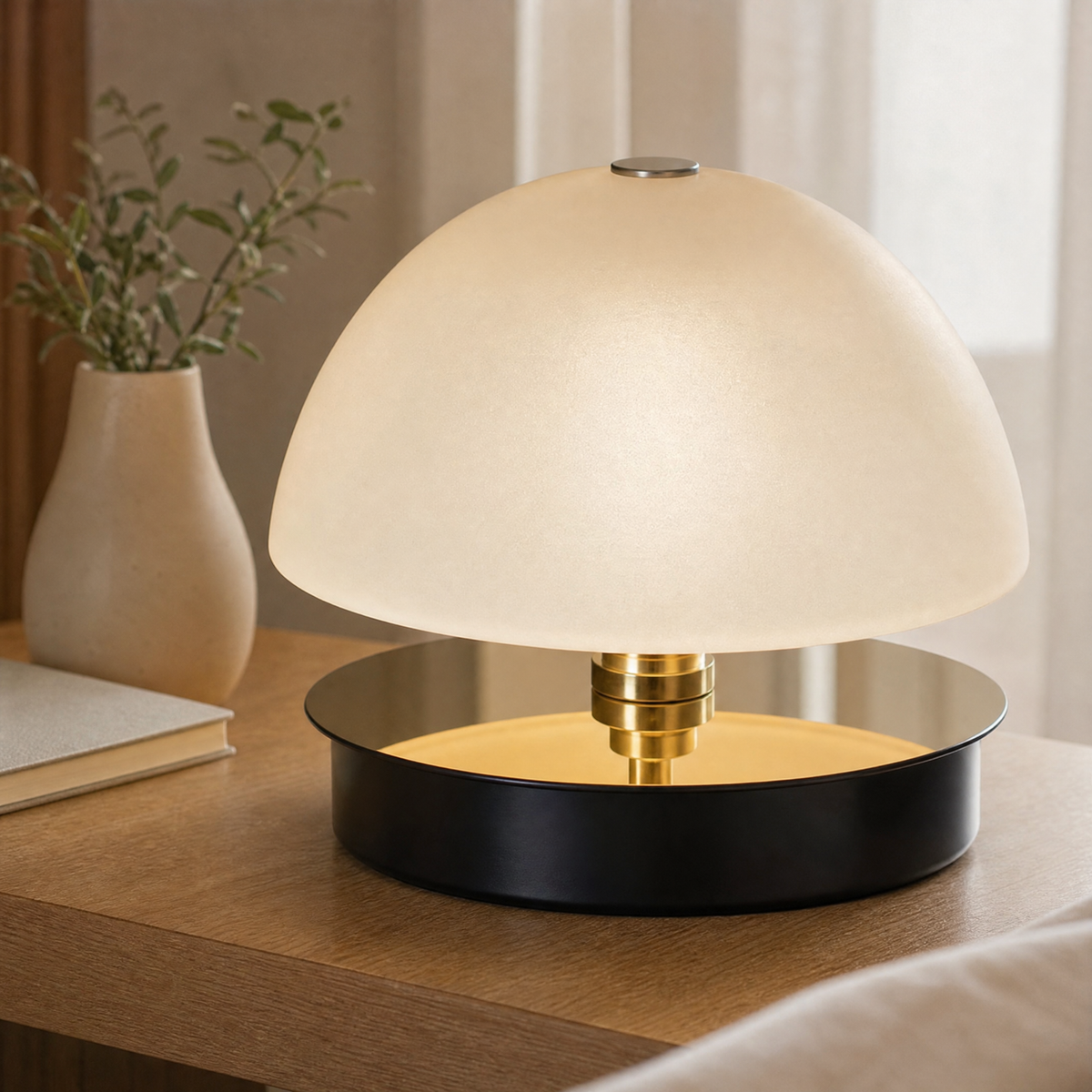 Glorious Frosted Glass Table Lamp