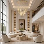 Goccia Glass Raindrop Round Chandelier
