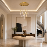 Goccia Glass Raindrop Round Chandelier