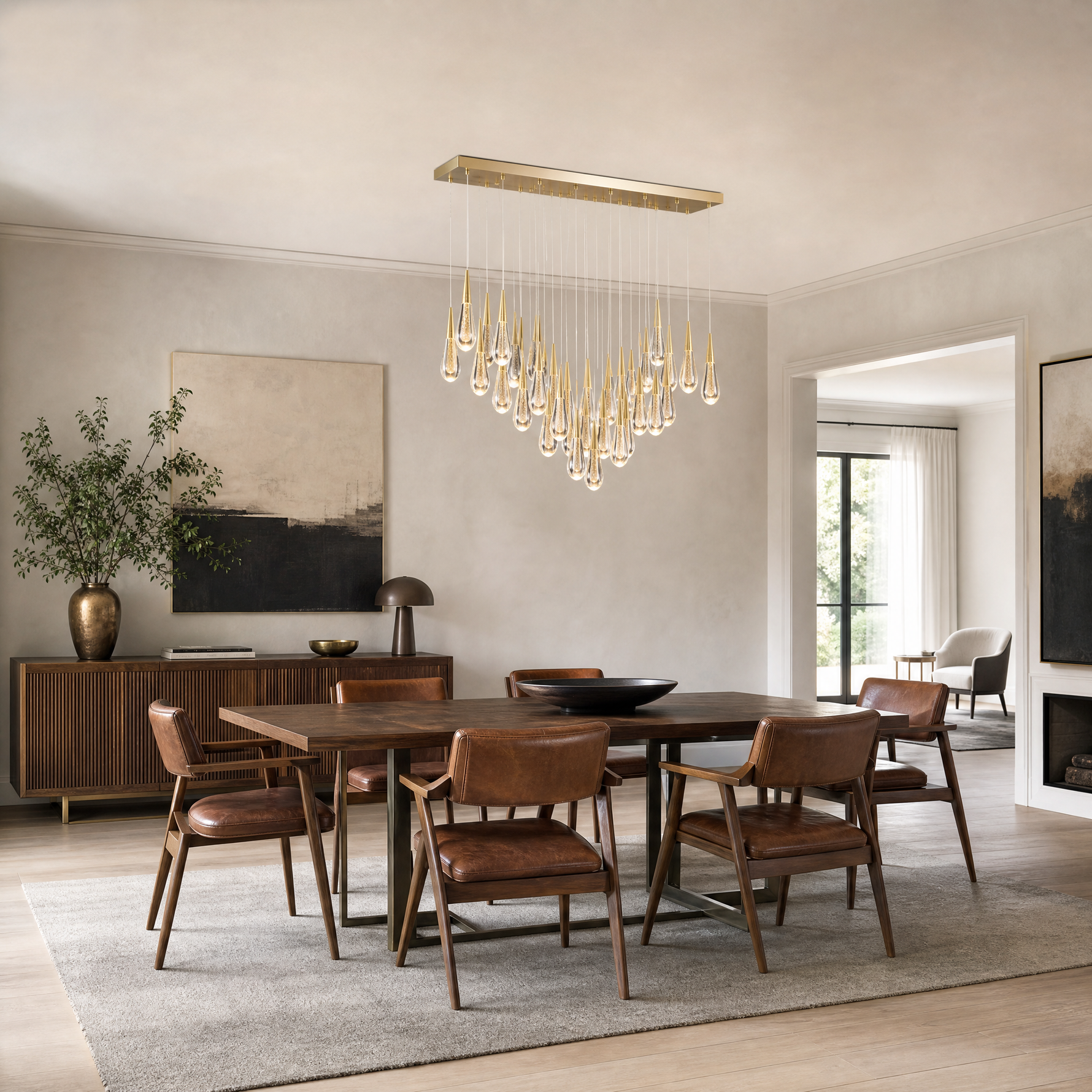 Goccia Linear Chandelier