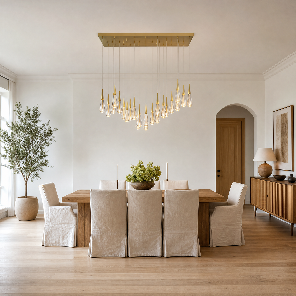 Goccia Linear Chandelier